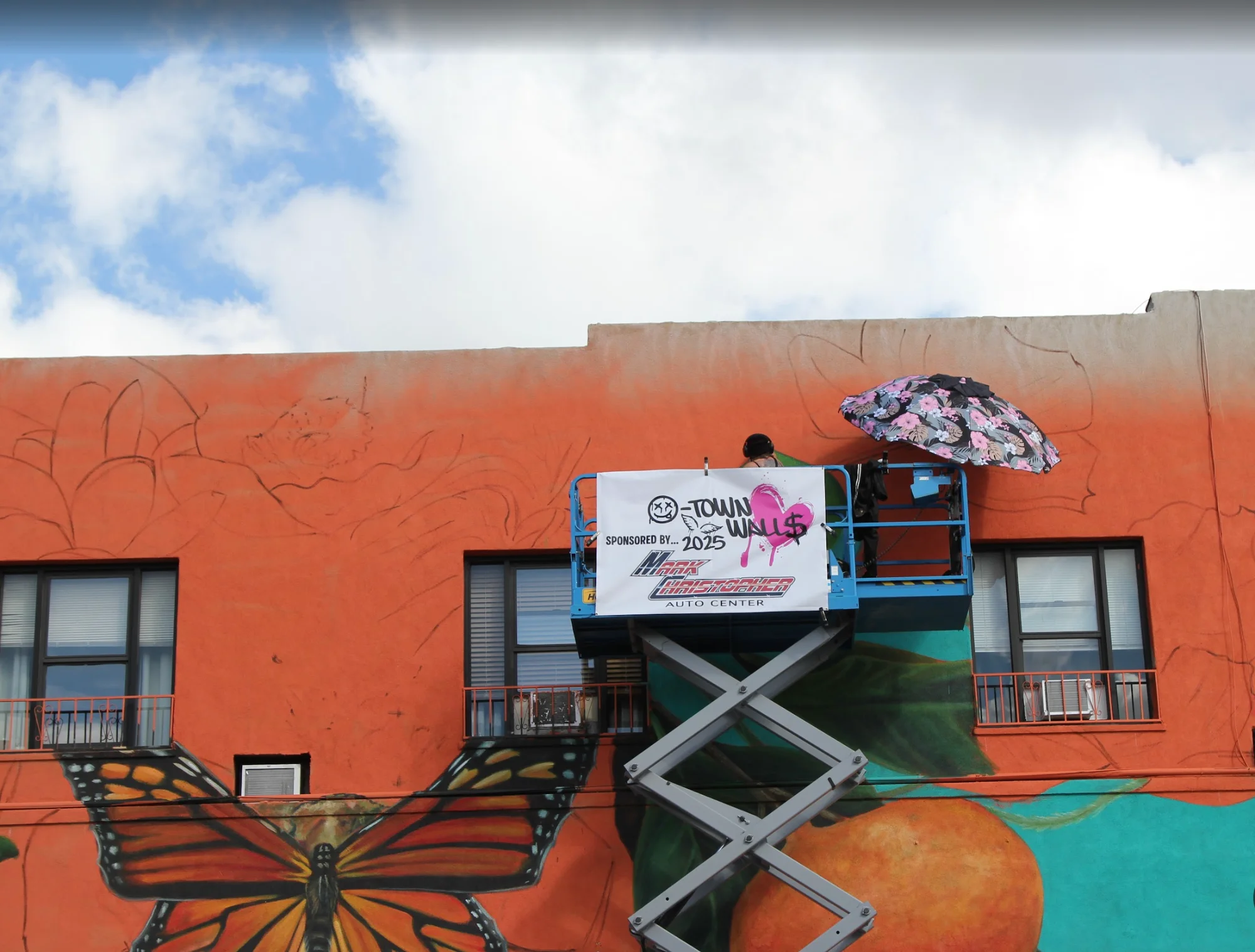 Nico Cathcart butterfly mural