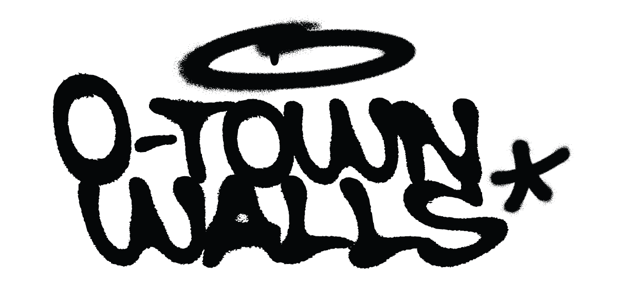 Black O-Town Walls horizontal wordmark preview